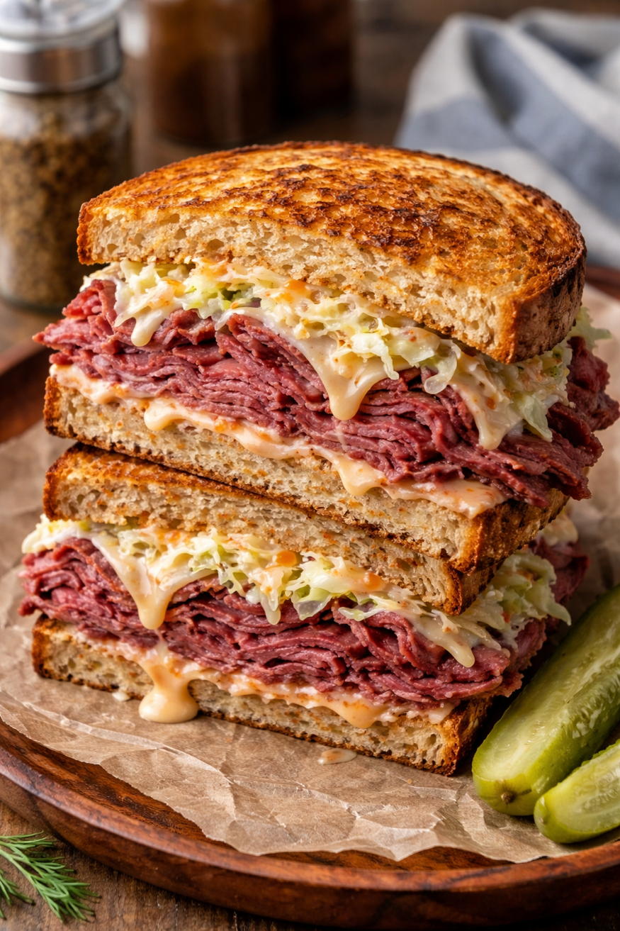 Hot Pastrami Rachel at Brookside Deli